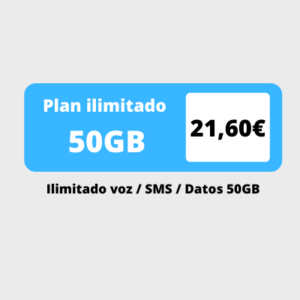 limitado de voz / SMS /Datos 50GB